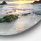 Designart - Beautiful Porthcothan Bay' Disc Large Seashore Metal Circle Wall Art
